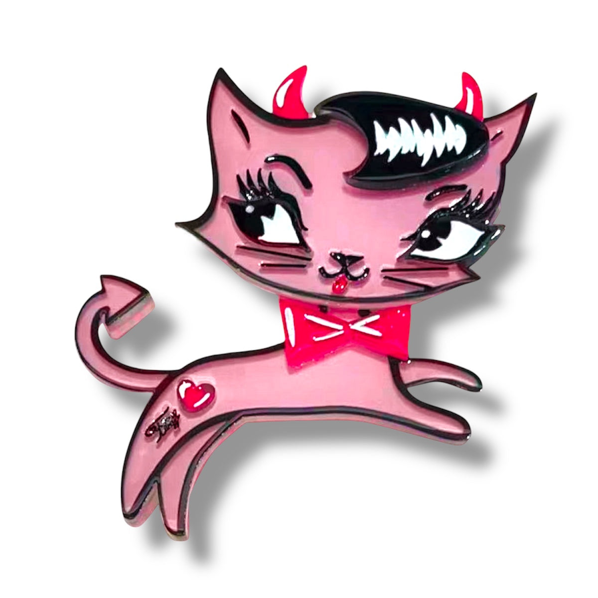 Bad Kitty Brooch by Miss Fluff x Lipstick & Chrome-0